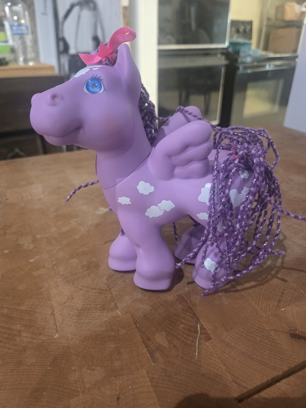 Purple Pony Toy with Braided Mane - Kids Toy